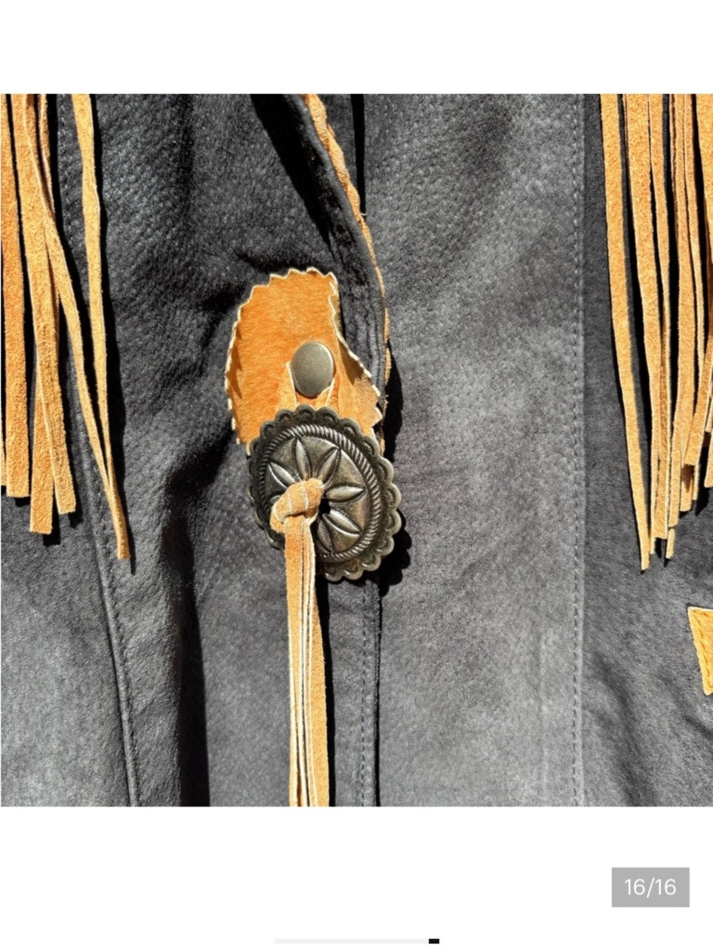 American Vintage Suede Fringe Jacket - Picture 9 of 9